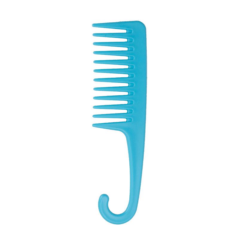 Large Curved Anti-Static Plastic Comb for Long Hair - Wide Tooth Split Hook Comb for Men and Women