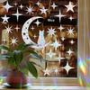 Sun Catcher DIY Window Stickers Rainbow Maker Cat Bird Moon Sun Art Decor for Kids Bedroom Living Room