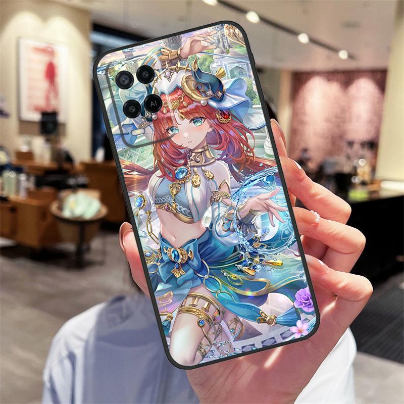 Чехол Genshin Impact Nilou для Oppo A78 A98 A79 A18 A38 A58 A40 A60 A80 A16 A76 A96 A15 A74 A94 A54 A17 A77