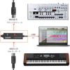 MIDI Cable USB Interface Cable Keyboard LEKATO Electronic Musical Instrument and PC Easy Connection Conversion Cable High Transmission Efficiency