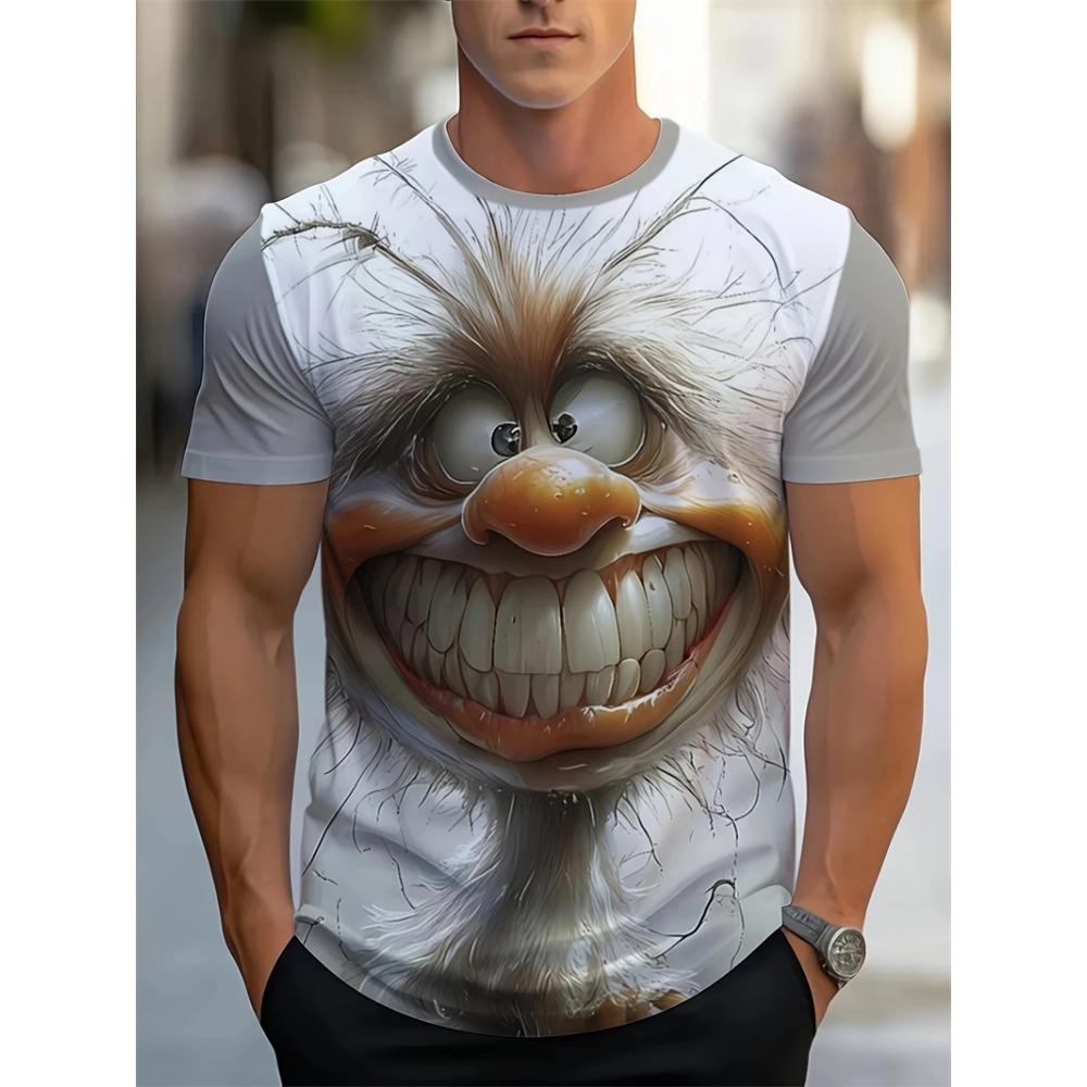 Summer Funny T Shirt For Kids Cartoon Animal Print Casual Short Sleeve Y2k T Shirt Boys Tees Top Outdoor Girl Streetwear Clothing