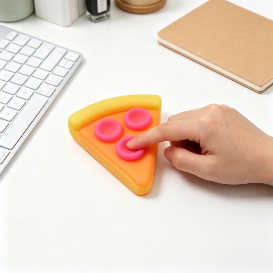 Pizza Piece Squeeze Toy Pizza Sensory Toy Stress Relief Mini Home Office Worker