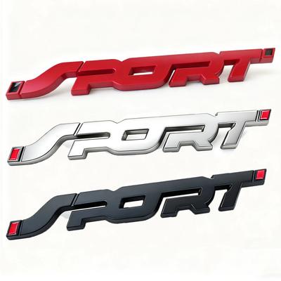 Автоаксессуары Наклейка Стайлинг Металл 3D Хром Автомобиль Багажник Автомобиля Гоночный Спортивный Слово Буква Логотип Эмблема Значок Наклейка