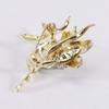 Blucome New Artistic Peach-blossom Brooch Gentle Fresh Flower Plant Pin Women Party Office Brooch Pin Gifts