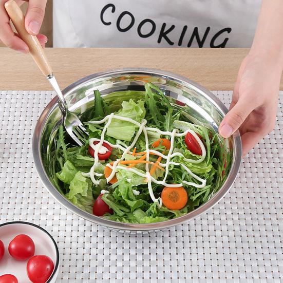 Нержавеющая сталь, салат, яйцо, круглая домашняя кухня, выпечка, смешивание, приготовление пищи, миска