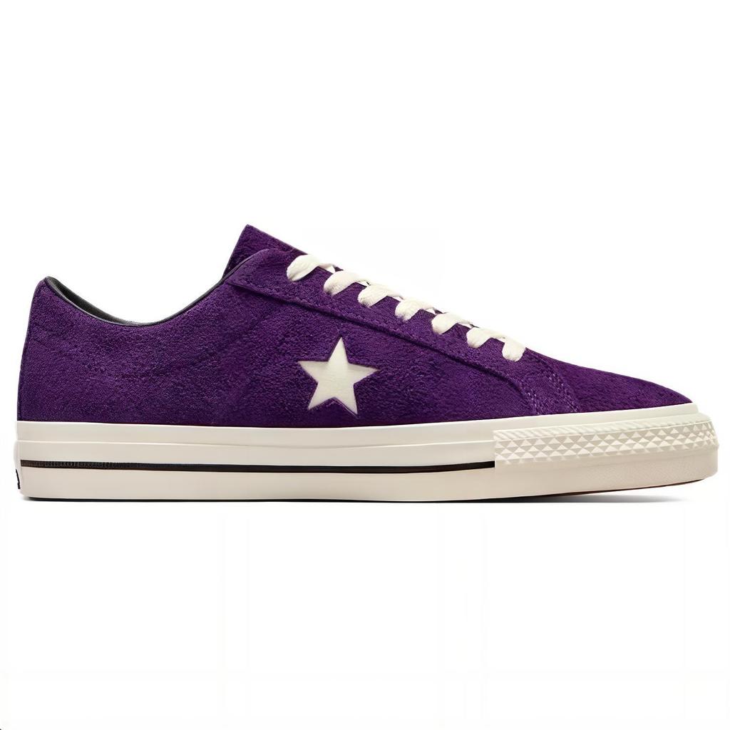 Converse One Star Pro Pro Удобные Нескользящие Износостойкие Низкие Кеды Унисекс Фиолетовые