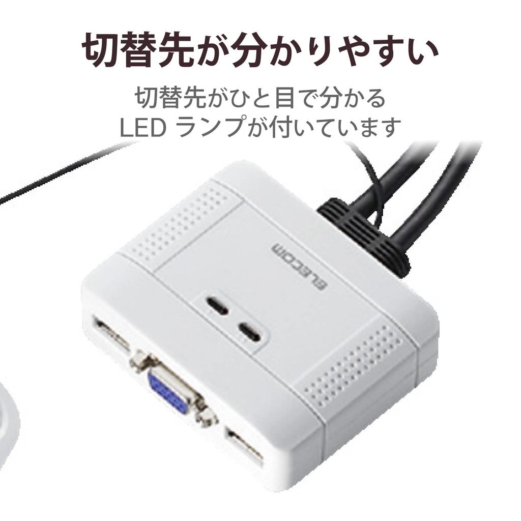 Elecom USB-USB переключатель для ПК KVM-KUSN
