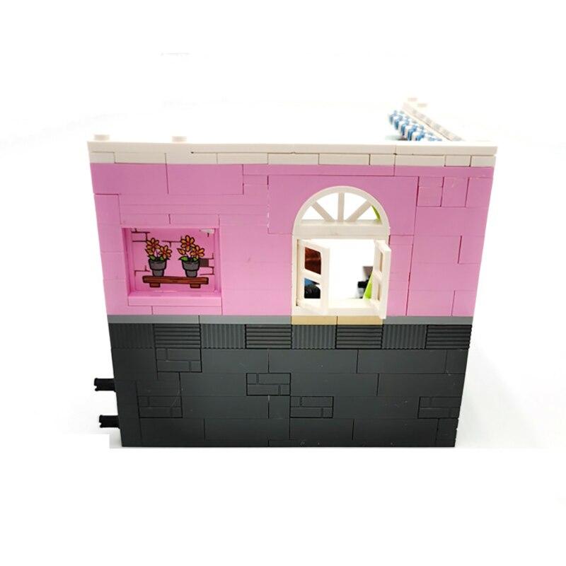 LOZ 1903 City Architecture House Corner Kitchen Table Refrigerator DIY Mini Blocks Bricks Building Toy for Children Gift No Box