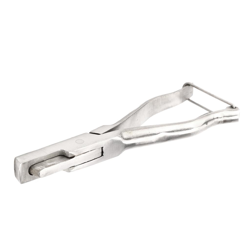 Щипцы для ушных бирок свиней, нержавеющая сталь, вырубатель ушей животных с безопасной пряжкой для крупного рогатого скота, овец, коз