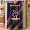 Beach TowelMelbourne Storm Custom Name Text Personalized Soft Towel for Beach Pool Indoor Home Decor Gift