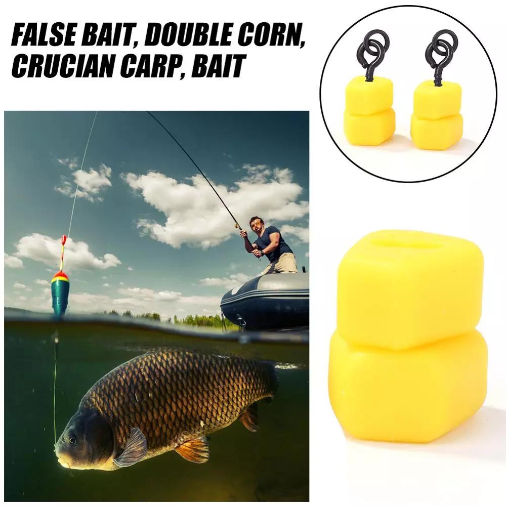 Plastic Bait Corn Shape Fishing Lures Double Corns Bait Carp Bait Ronnie Rigs Fishing Boilies Bait