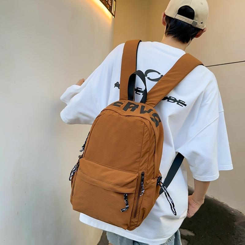 Школьный рюкзак женский студент колледжа простой личность легкий ученик старшей школы большая вместимость рюкзак мужской рюкзак для поездок на работу мужской