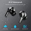 Беспроводные наушники-вкладыши Bluetooth-наушники 5.3 40H Наушники Басовые стереонаушники с микрофоном и шумоподавлением Наушники-вкладыши USB-C со светодиодным дисплеем IP7 Водонепроницаемый спорт