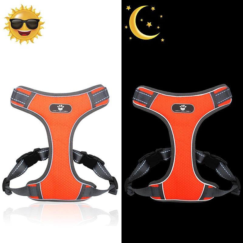 Summer Dog Harness Vests Pet Vest Small Medium Large Pets No Pull Adjustable Vest-Style Chests Straps