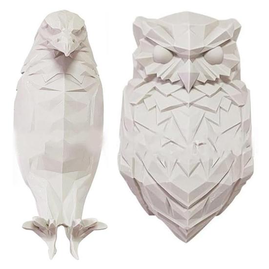 3D светодиодный настенный светильник с животными, ночник, низкое энергопотребление, без мерцания, простая установка, для использования в помещении, на открытом воздухе, белоголовый орлан, настенный светильник, лампа с совой