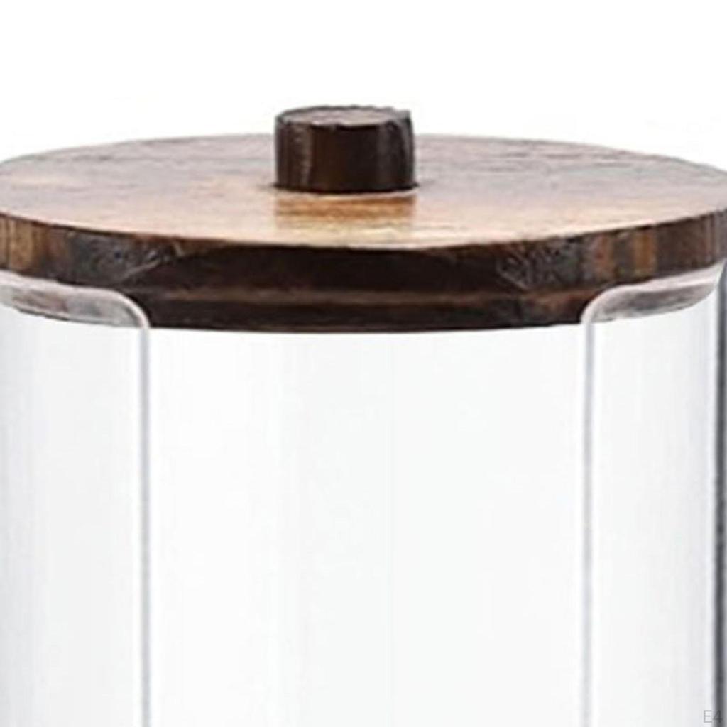 Cosmetic Cotton Swab Organizer with Lid