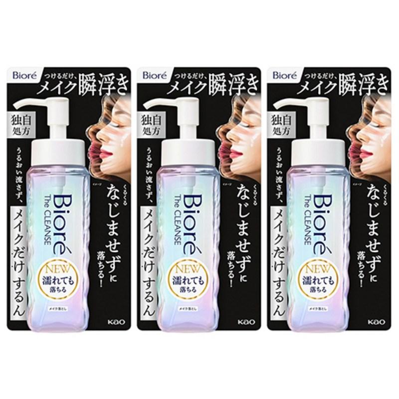 Biore The Cleanse Oil Makeup Remover Cleansing Oil, 190ml, 3 pcs