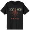 Godsmack Awake Футболка 25-летие Рок-группа Графическая футболка Унисекс Унисекс Футболка
