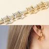 Alloy Hollow Star Earrings Gold/Silver Minimalist Earrings Five Pointed Star Earrings Women