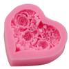 3D букет роз в форме любящего сердца подарок на день Святого Валентина форма для помадного торта