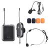 Беспроводная микрофонная система UHF Микрофонный комплект с гарнитурой/петличным микрофоном 32 канала поясной передатчик