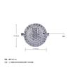 Exquisite Set With Diamond Disc Ring, Women'S Design Temperament Round High-End Ring