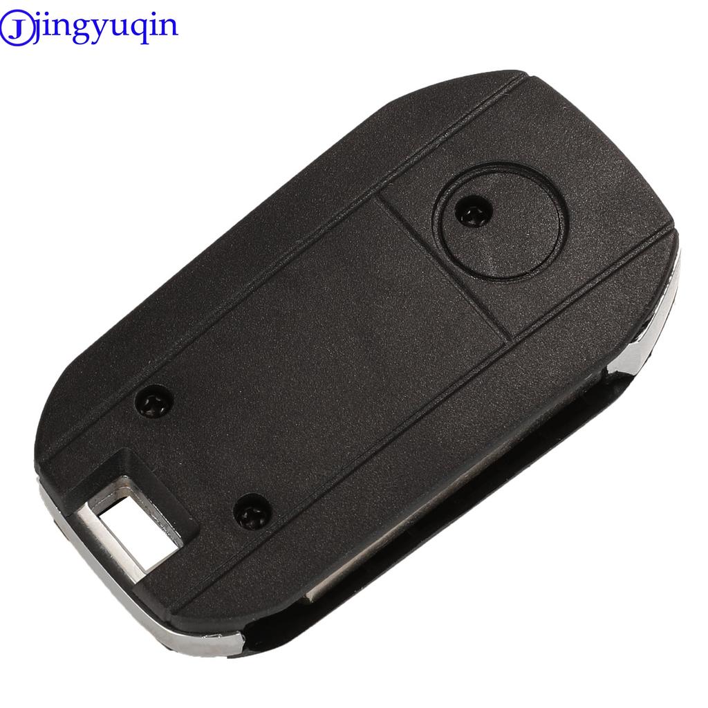 Jingyuqin Remote Folding Flid Car Key Cover Case Shell For Opel Vauxhall Corsa Combo Meriva 2 Buttons + Blade HU43 (79)