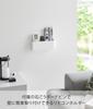 Yamazaki Tower Remote Control Holder, Floating Storage, White, 25cm W x 3.5cm D x 11cm H, Compatible with Drywall Walls, Model 1678 (Includes Drywall