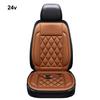 12V Heated Car Seat Cushion 2 Levels of Temperature Adjustable Seat Mat Overheat Protection Rhombus Texture Auto Seat Pad