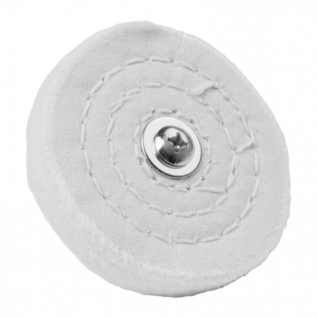 Accessories Polishing Wheels Cotton Cloth White With Connecting Rod 1 Set