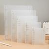 High-value Matte Texture Strap Insert A4 Loose-leaf Shell Transparent PP Data Storage Book Loose-leaf Folder