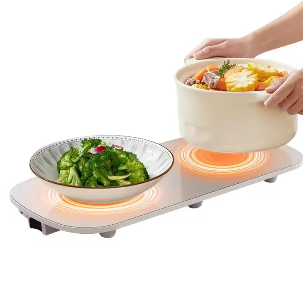 EU Plug Electric Food Warming Plate Intelligent Heating Placemat Dish Warming Tray Office