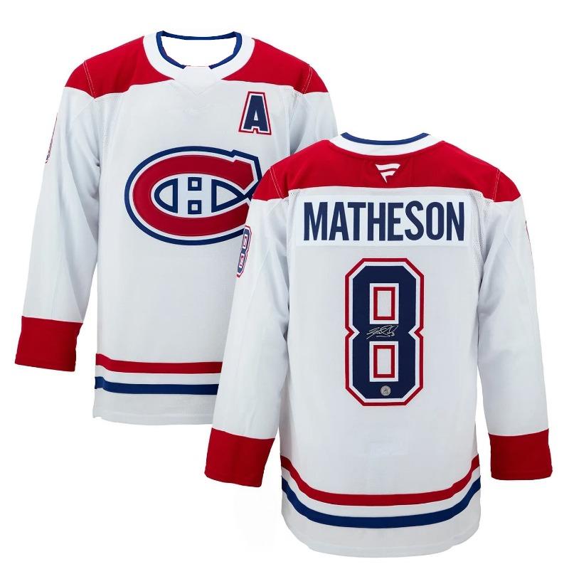 Монреаль Canadiens Фоллер Подписанная форма для хоккея на льду Дышащая быстросохнущая функциональная ткань с автографом Номер 32 Топы Футболки