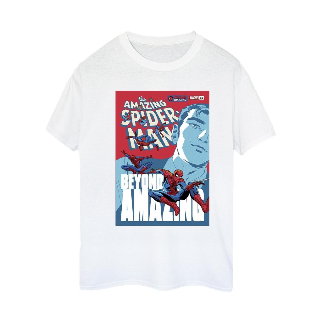 Marvel Womens/Ladies Spider-Man Beyond Amazing Cover Cotton Boyfriend T-Shirt