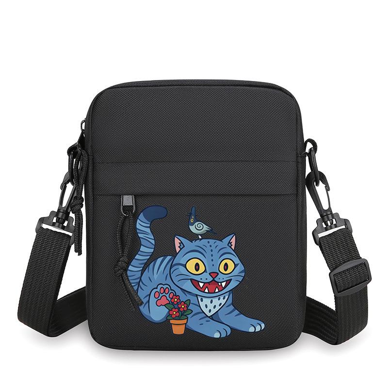 Animation Cartoon Peripheral Simple Multi-Function Portable Mini Square Bag Men'S Casual Shoulder Messenger Bag