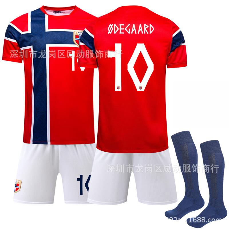 2026 Нет. 10 Ødegaard США-Мексика-Канада Чемпионат мира Норвегия Домашняя футболка