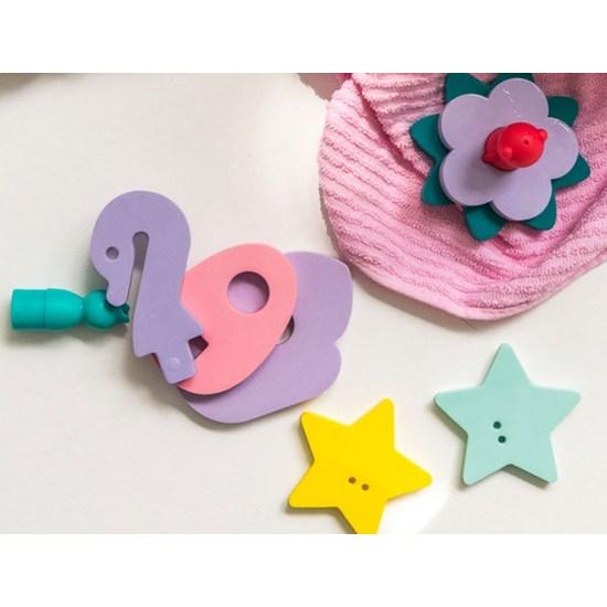 Cute Bath Play 3D Assembly Blocks for Infants and Toddlers, Korean Bath Toys