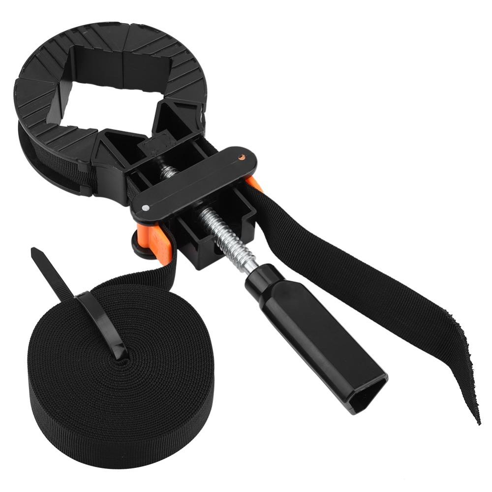 Nylon, ABS 4-Jaw Corner Clamp Strap Black Multi-shape Binding Strap Drawer Installation