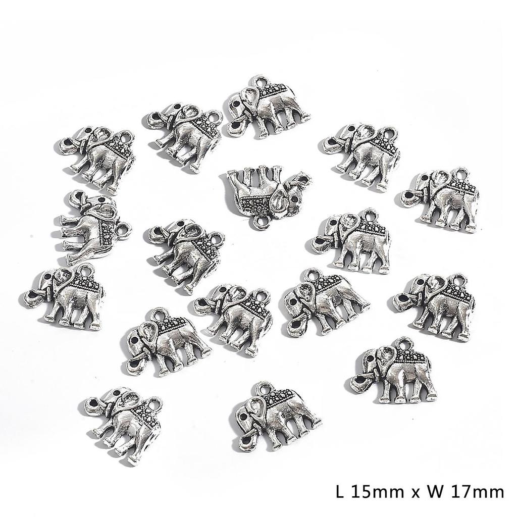 Серебряные подвески-шармы в виде животных для изготовления украшений своими руками - 10-30 штук
