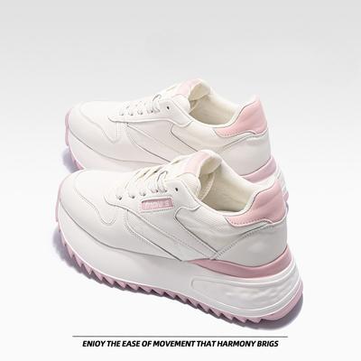 Туфли белые с толстой подошвой женские повседневные спортивные увеличивающие рост женские туфли легкие туфли Gump обувь Pops