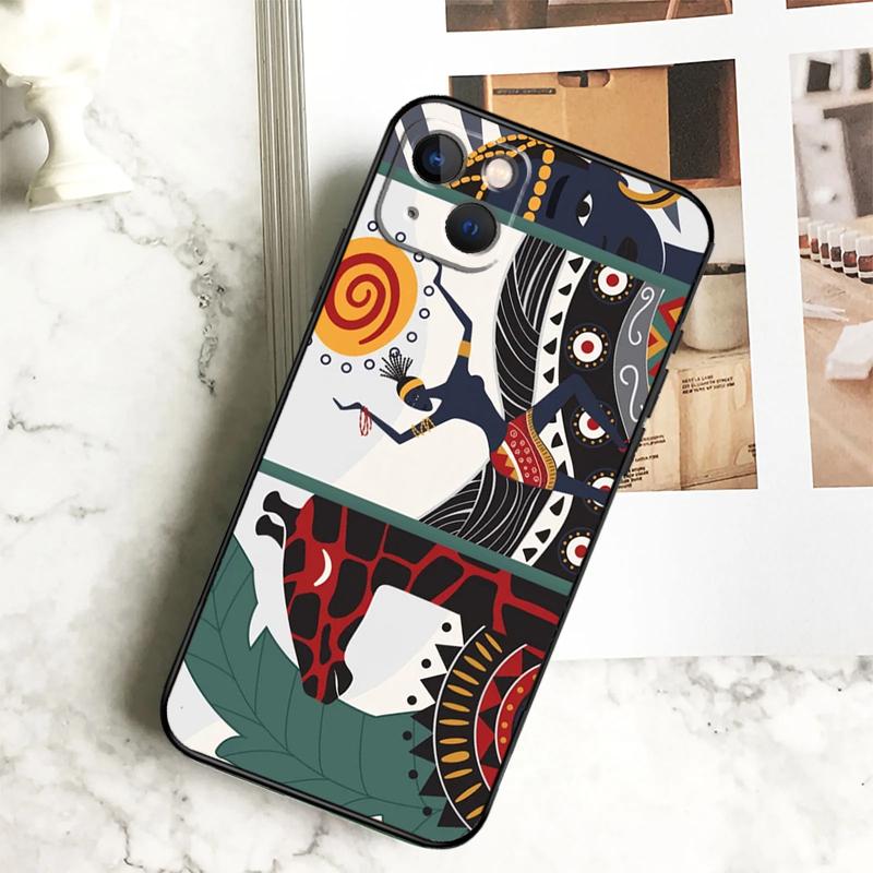 Tribal Aztec Geometric Colour Phone Case For iPhone 17 16 15 14 12 11 13 Pro Max Plus 12 13 Mini 16e 17 Air Cover Coque