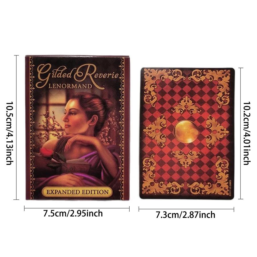 Reverie Lenormand Tarot Deck 47 Cards Kit Fate Divination Tarot Card Games Full English Version Board Games Featuring Online Guidebook