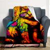 Colorful Cat Flannel Blanket Throw Blanket Soft Warm Sofa Bed Camping Home Decor Unique Christmas Gift C9261230