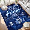 Custom Name Personalized Kylian Mbappe Print Carpet, Versatile Home Decor Rug, for Playroom, Apartment, Balcony, Entryway, Hallway Gift