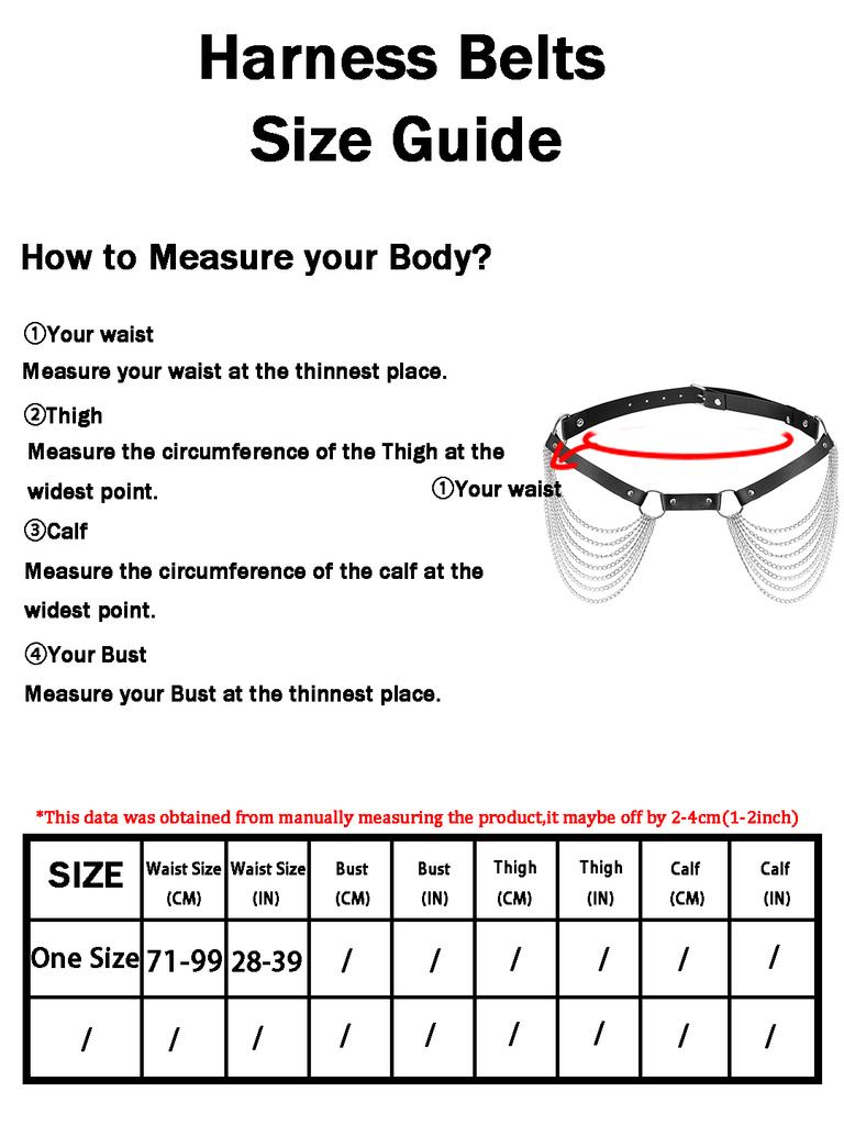 Портупея для ног женская сексуальная кожаная подвязка на бедро с цепочкой готическая экзотическая аксессуары для костюма модный кожаный пояс на талию