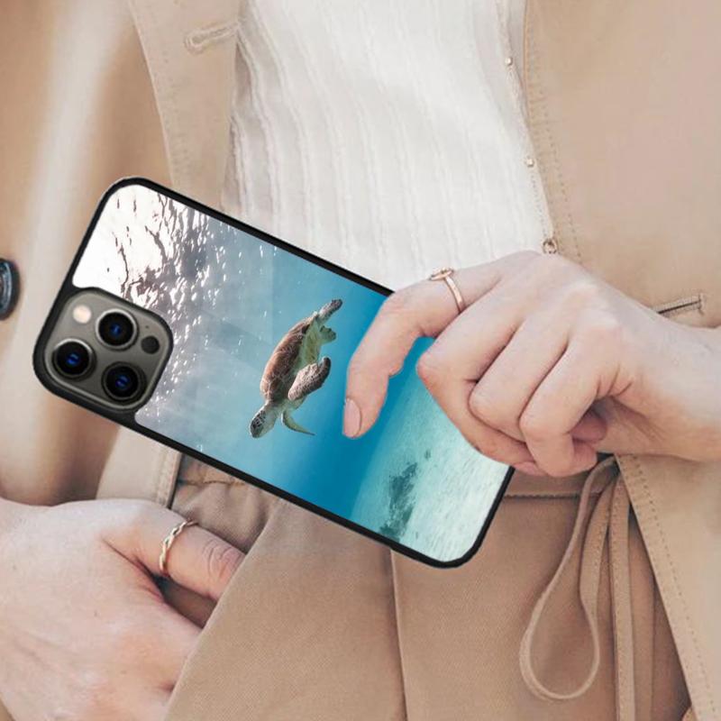 Магнитный чехол для телефона с изображением черепашонка для APPLE iPhone 17 Air 16 14 13 12 Pro Max 15 Plus Беспроводная зарядка С чехлом MagSafe