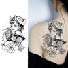 Japanese Geisha, Lasting 1-2 Weeks Waterproof, Temporary Tattoo Stickers, Realistic Semi-Permanent Arm Fake Tattoos.