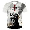 Summer Universe Sports 3D Printing Knight Templar Fashion Casual T-shirt Men's Women's Hip Hop Harajuku Casual Tops