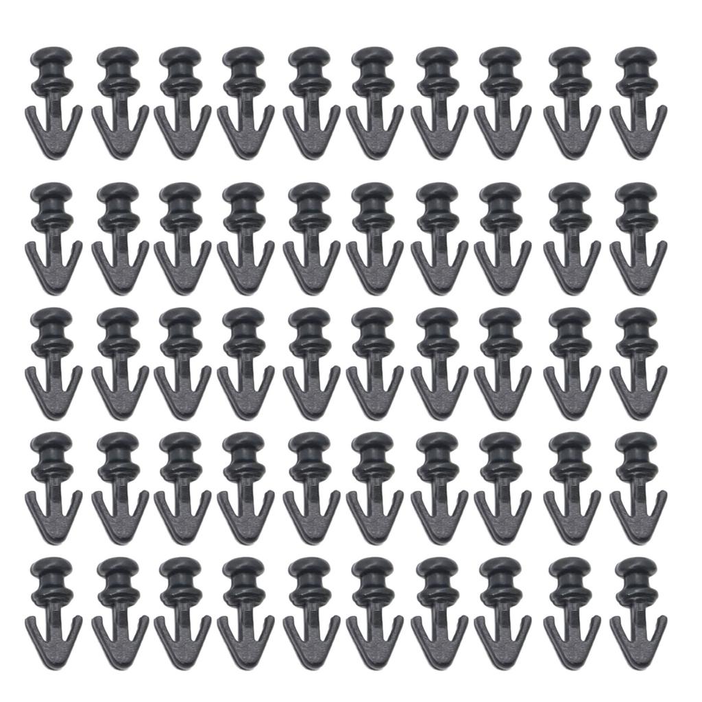 50 шт. автоматических зажимов для крепления, сменный нижний уплотнитель двери, уплотнитель для MK2 MK3 MK4, заклепка, автомобильная деталь, аксессуар