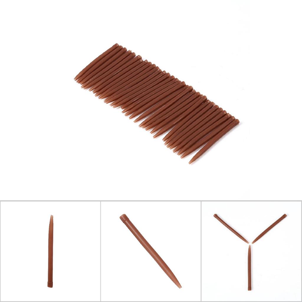 30 шт 51 мм рыболовные снасти рукава анти-оснастки карповые рыболовные принадлежности(коричневый)